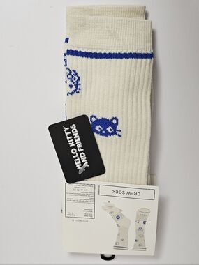 Bioworld unisex crew theme socks new one size womens kids hello Kitty & friends